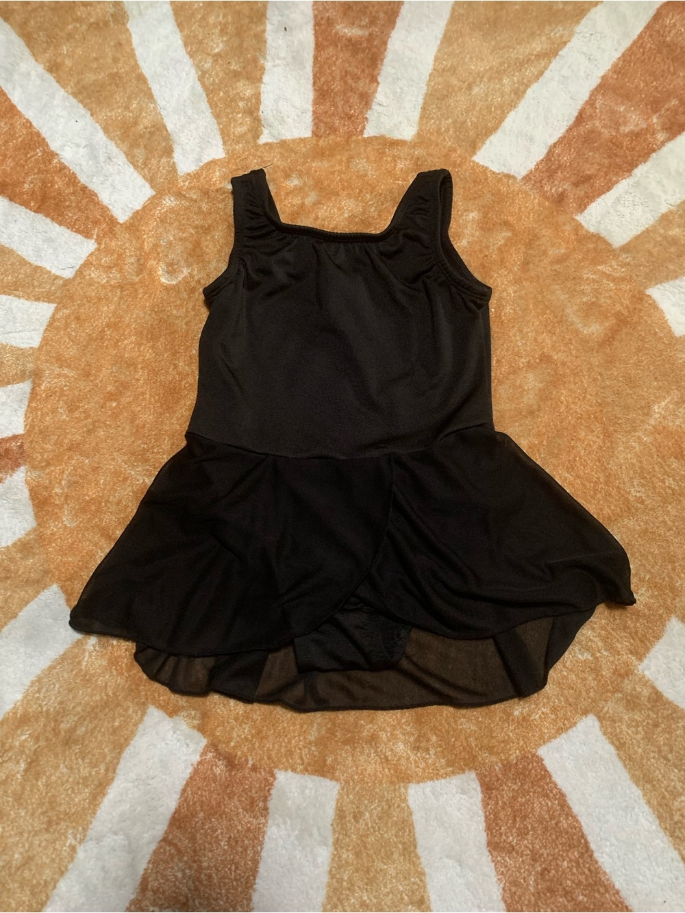 Body Wrappers Black Kids Dance Leotard with Skirt
